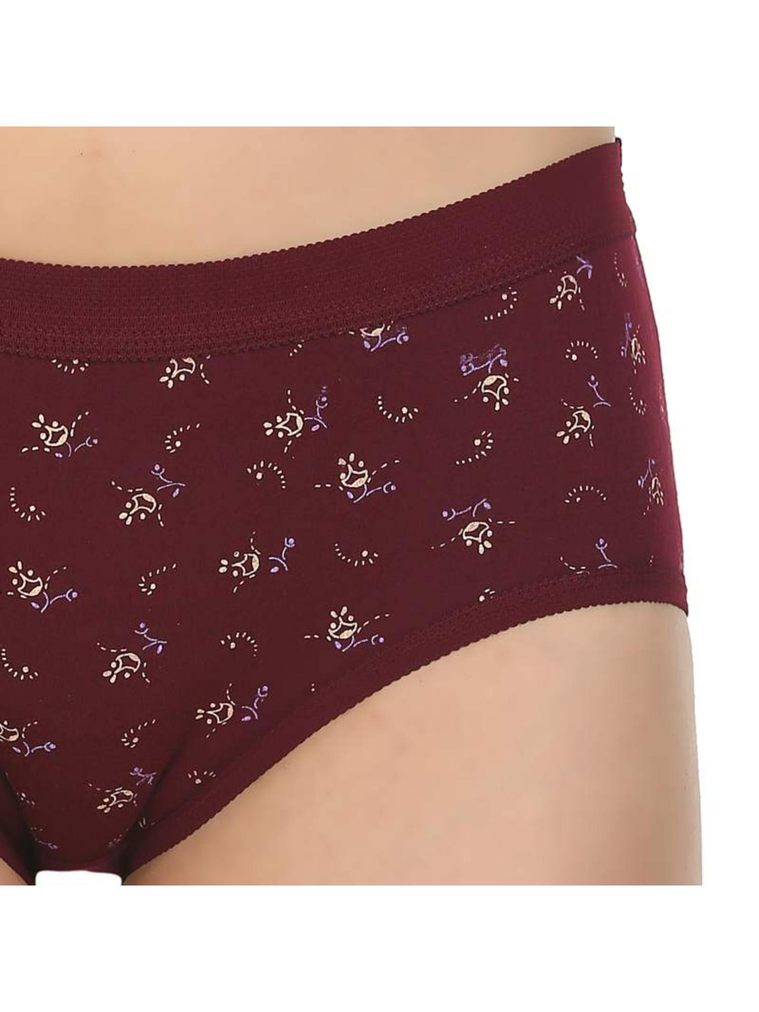 printed cotton briefs in assorted colors (pack of 6)