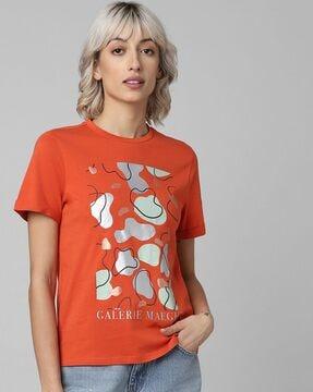 printed cotton crew-neck t-shirt