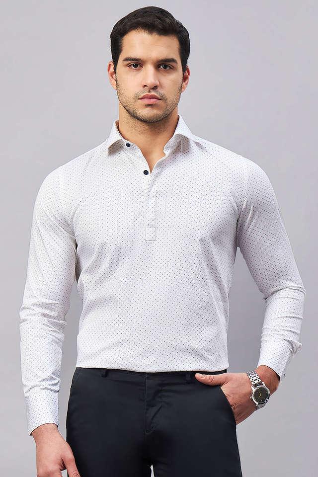 printed cotton mens formal wear shirt