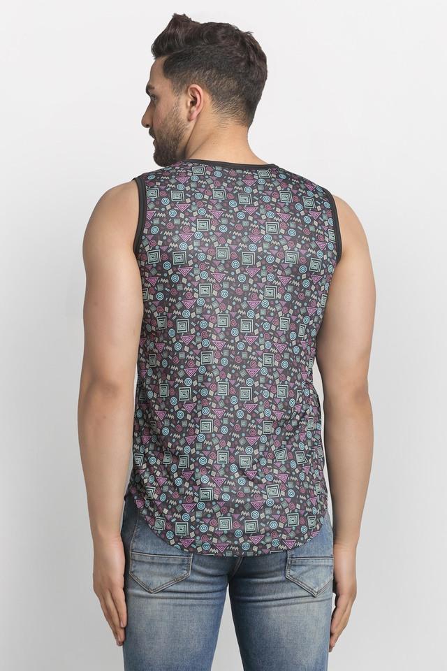 printed cotton mens vest