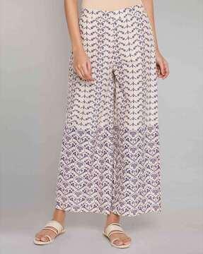 printed cotton palazzos