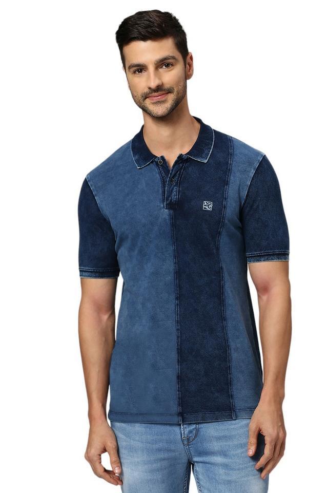 printed cotton polo mens t-shirt