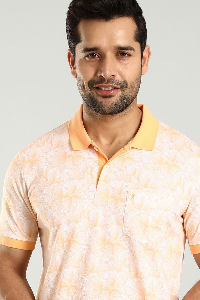 printed cotton polo mens t-shirt