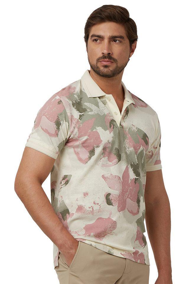 printed cotton polo mens t-shirt