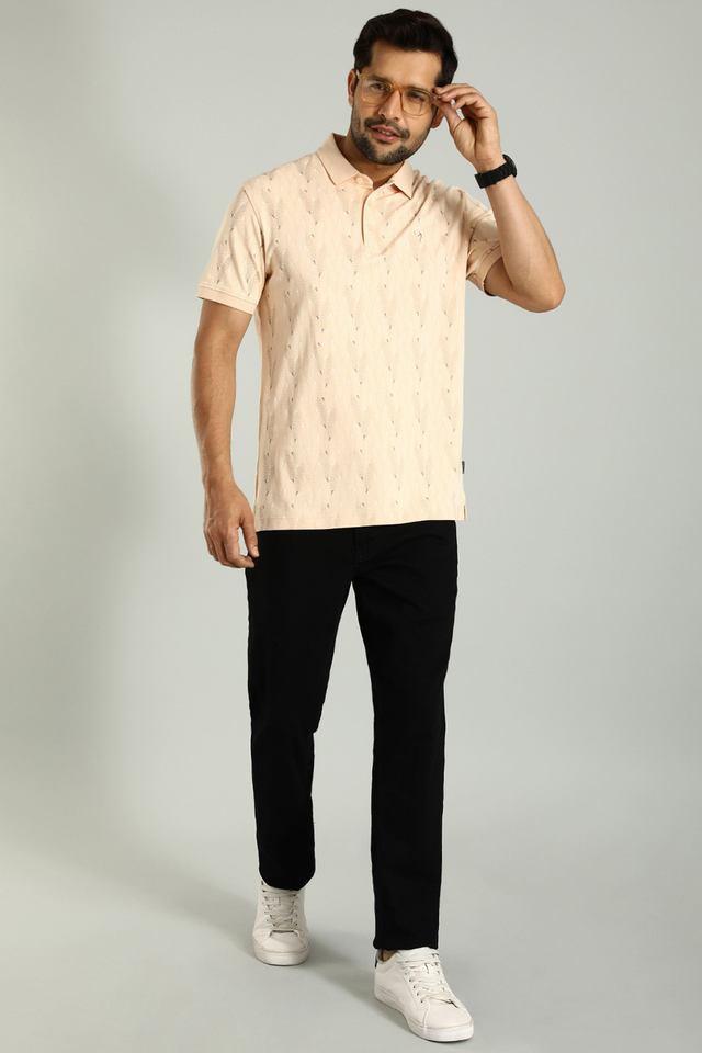 printed cotton polo mens t-shirt