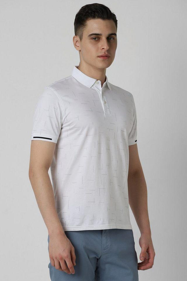 printed cotton polo mens t-shirt