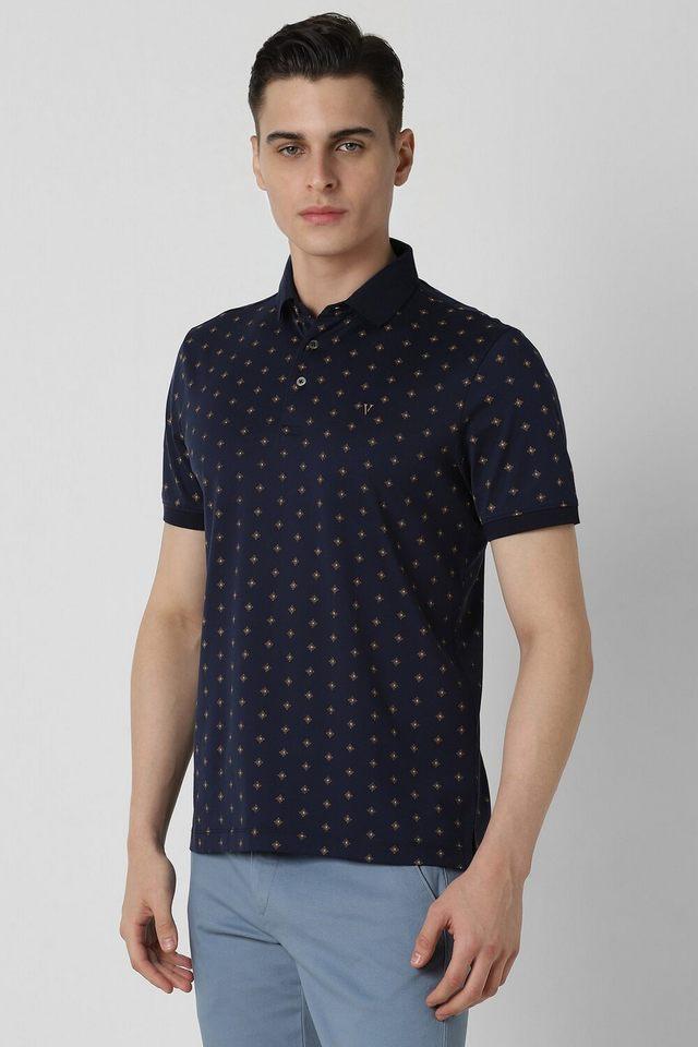 printed cotton polo mens t-shirt