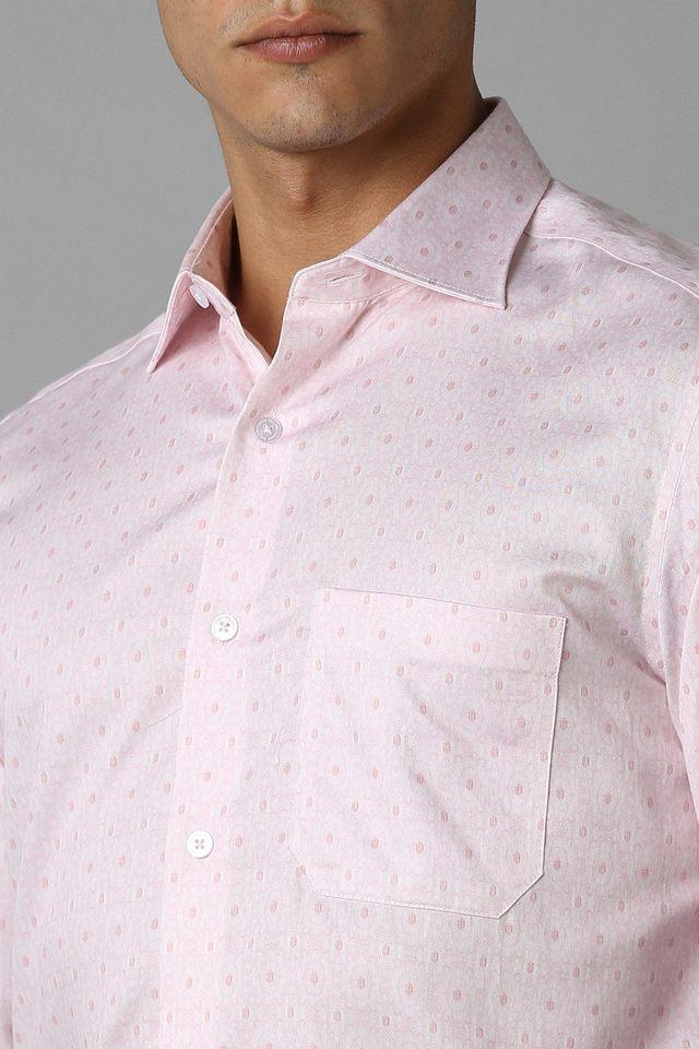 printed cotton regular fit mens formal wear shirt