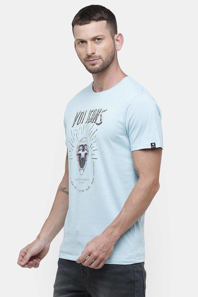 printed cotton regular fit mens t-shirt