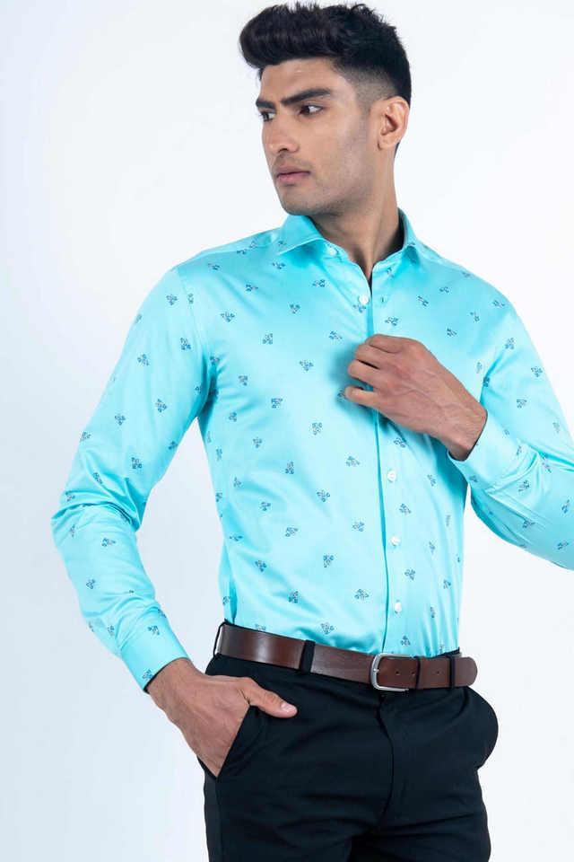 printed cotton relaxed fit mens casual shirt