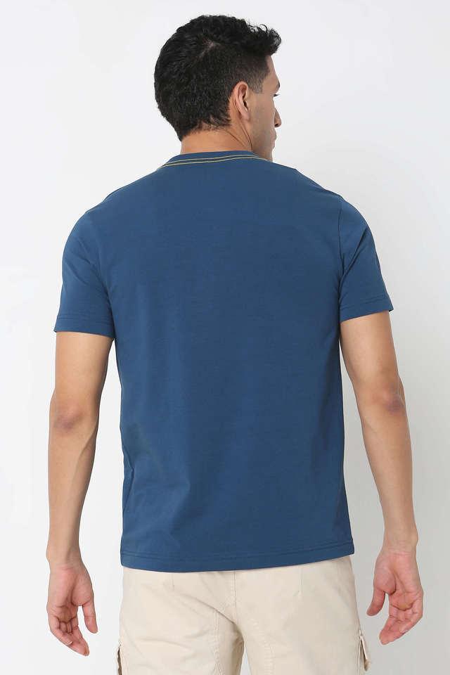 printed cotton round neck mens t-shirt