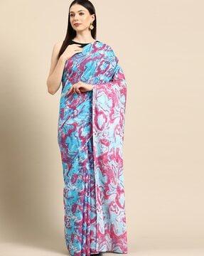 printed cotton saree