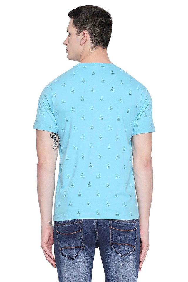 printed cotton super slim fit mens t-shirt