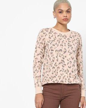 printed cotton sweatshirt