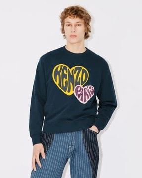 printed cotton sweatshirt