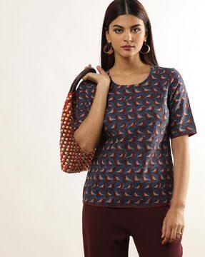 printed cotton top