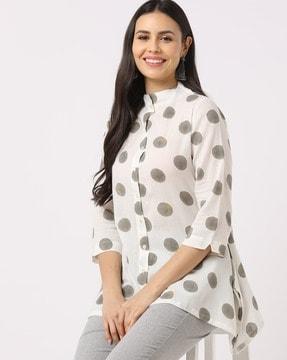 printed cotton tunic