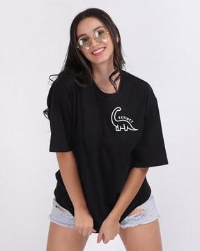 printed crew-neck loose fit t-shirt