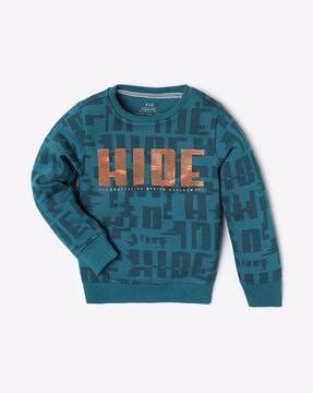 printed crew-neck sweatshirt