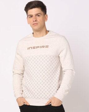 printed crew-neck sweatshirt