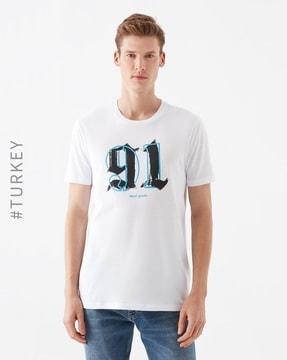 printed crew-neck t-shirt