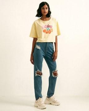 printed crew-neck t-shirt