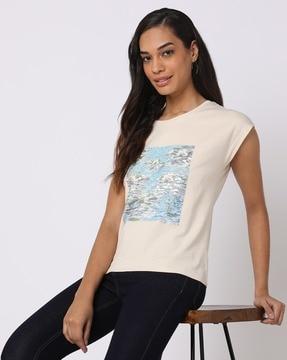 printed crew-neck t-shirt