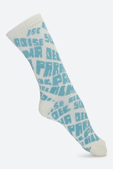 printed crew socks