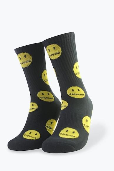 printed crew socks