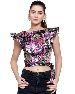 printed crop top