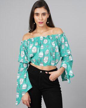 printed crop top