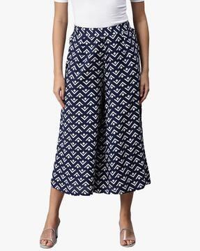 printed culottes with insert pockets