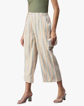 printed culottes with insert pockets