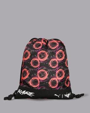 printed drawstring bag