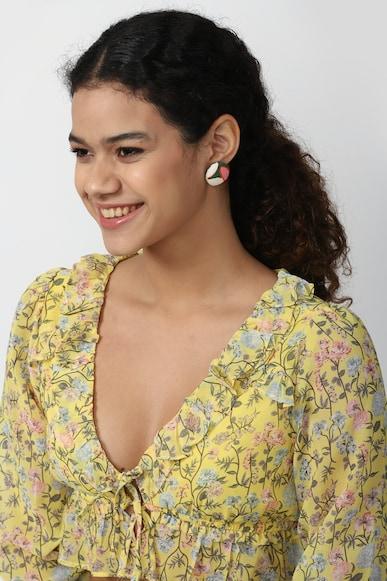 printed earrings