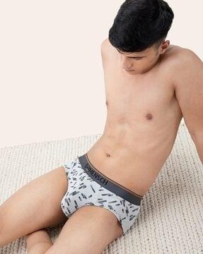 printed elasticated briefs