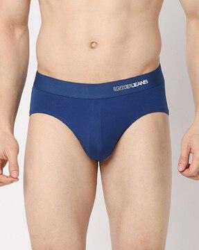 printed elasticated logo waist briefs