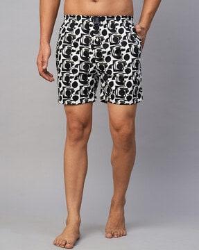 printed elasticated waist boxers