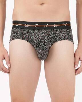 printed elasticated waist briefs