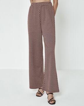 printed flared pants