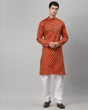 printed full-length sleeve kurta