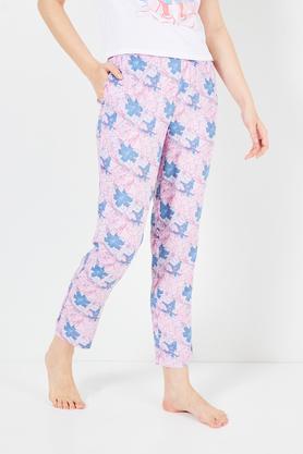 printed full length viscose women's pyjamas - air force