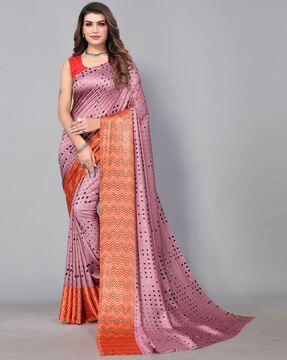 printed georgette saree