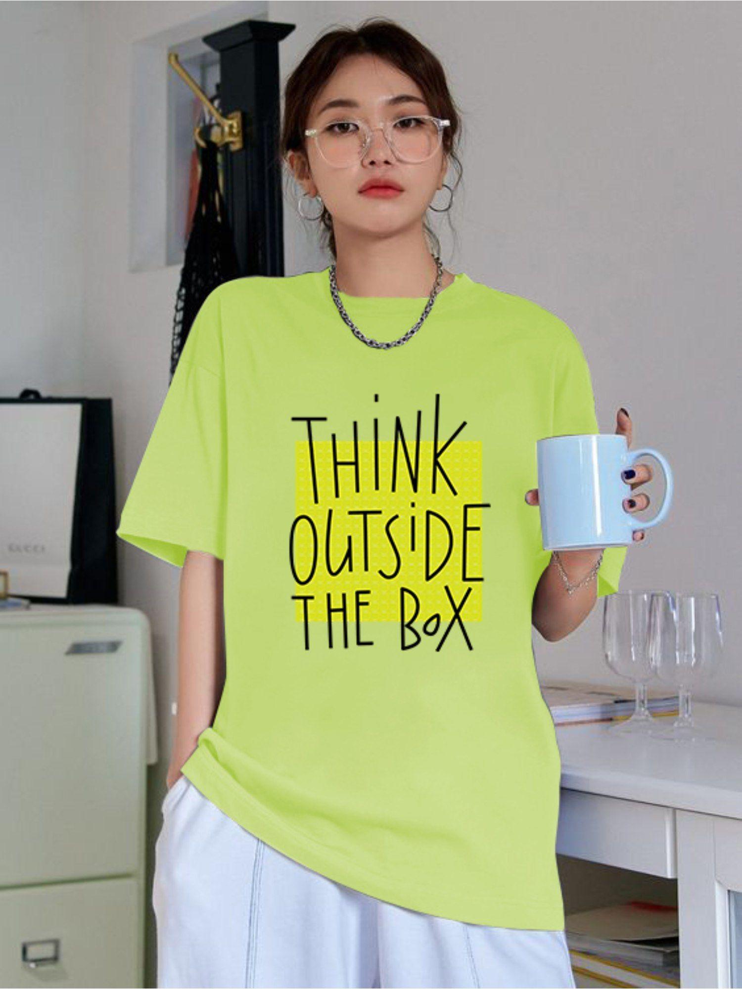 printed green t-shirt for women