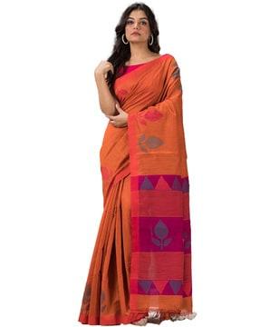 printed handloom saree