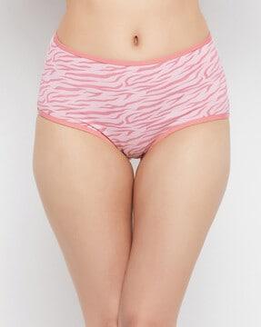 printed hipster panties with elasticated waist