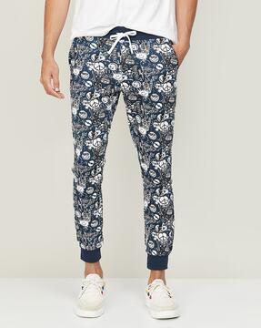 printed joggers with insert pockets