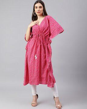 printed kaftan kurta