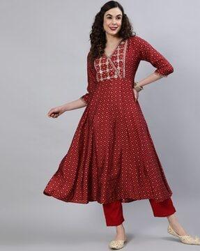 printed kurta & bottomwear set