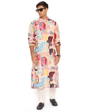 printed kurta & pyjamas set